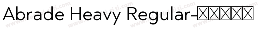 Abrade Heavy Regular字体转换